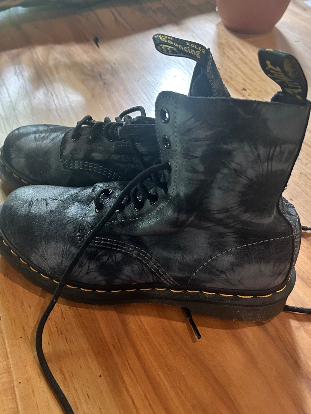 Dr Martens  boots with tie dye print